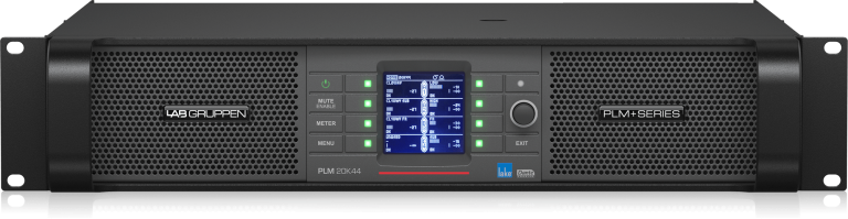 Lab.gruppen PLM 20K44 4x2300W @ 8 Ohm, 4x4400W @ 4 Ohm, 4x4400W @ 2 Ohm with Lake Processing