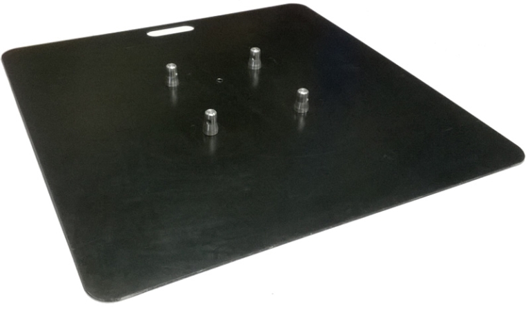 Baseplate 1m x 1m ( + koppelstuk) - 80kg - BLACK