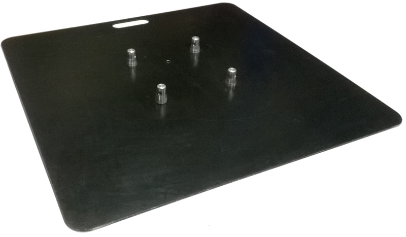 Baseplate 1m x 1m ( + koppelstuk) - 80kg - BLACK