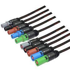 Set of 5 Powerlock cables (black Titanex neoprene cable 120mm²) - 15m